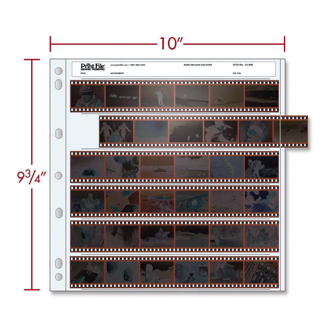 Print File Archival Negative Preservers 35-6HB (package of 25)