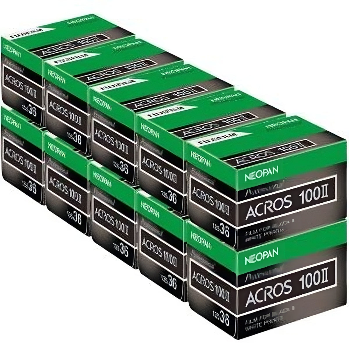 Brick of 10 Rolls of Fujifilm Acros II 100, 35mm, Expired 2021