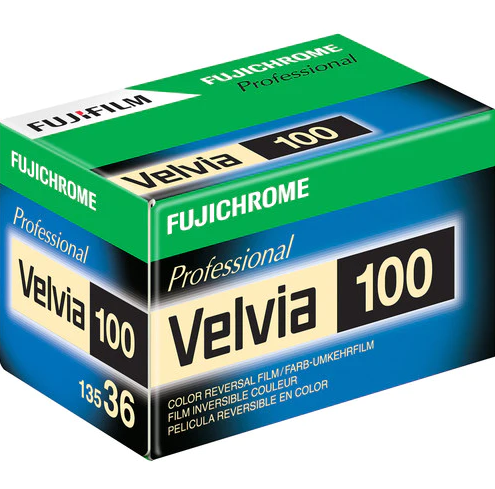Fujifilm Velvia 100, 35mm slide film